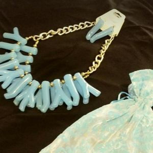 Sky Blue. Necklace & Earrings